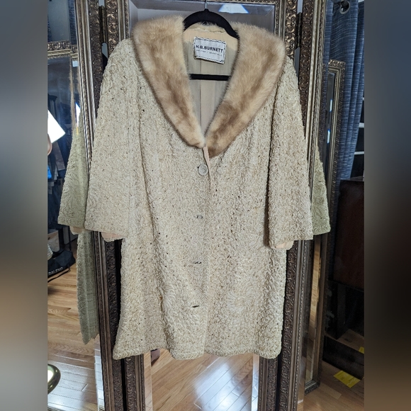 Vintage 1940s H.B. BURNETTE cream / off white soutache ribbon work jacket - Picture 1 of 7